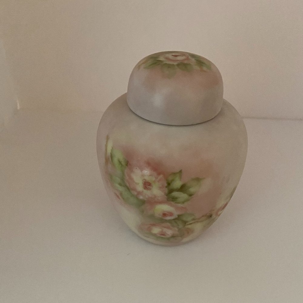 Vintage Hand Painted Ginger Jar